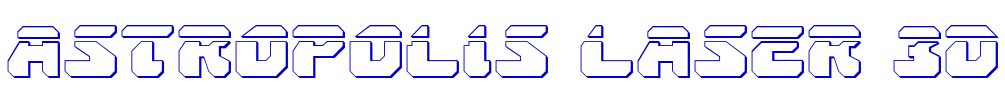 Astropolis Laser 3D 字体